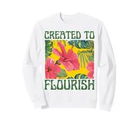 Created to Flourish Vintage Flowers Sweatshirt
