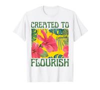 Created to Flourish Vintage Flowers T-Shirt