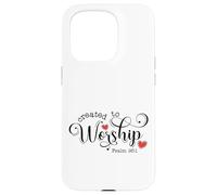 Created To Worship Psalm 95:1 Bible Verse Gift Case for iPhone 15 Pro