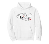 Created To Worship Psalm 95:1 Bible Verse Gift Pullover Hoodie