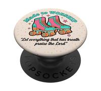 Created to Worship Retro Colorful Faith PopSockets Adhesive PopGrip