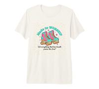 Created to Worship Retro Colorful Faith Premium T-Shirt