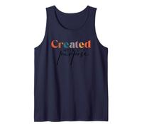 Created with A Purpose Christian Faith Inspiration Tank Top