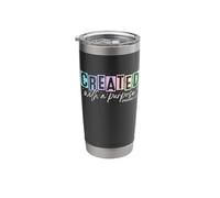 Created with A Purpose - Ephesians 2:10 Graphic Stainless Steel Insulated Tumbler