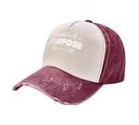 Created with A Purpose, Ephesians 2 10 Peak Cap Anti Uv Summer Caps Trendy Trucker Hat for Fishing Women Golf