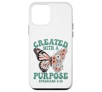 Created With A Purpose Floral Butterfly Ephesians 2 10 Case for iPhone 12 mini