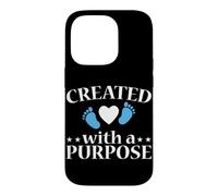 Created With A Purpose Pro Life Anti-abortion Case for iPhone 14 Pro