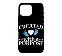 Created With A Purpose Pro Life Anti-abortion Case for iPhone 16 Pro Max