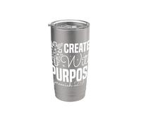 Created with Purpose Jeremiah 29:11 Faith Based Design Stainless Steel Insulated Tumbler