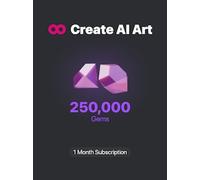 CreatePorn.com Subscription 250k Gems/Mo 1 Month - CreatePorn Key - GLOBAL