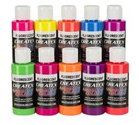 Createx Colors 5817-00 10 Color Fluorescent Set