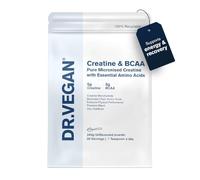 Creatine & BCAA Powder, 5,000mg Pure Micronised Creatine Monohydrate | 3,000mg BCAAs, Easily Dissolves & Lab Tested | Unflavoured, No Additives, Vegan, Dairy & Gluten Free | 30 Servings