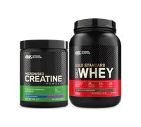 Creatine Blue Raspberry & Whey Gold Standard Double Rich Chocolate