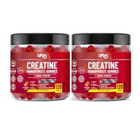 Creatine Gummies 5000mg (5G) for Men & Women - 120 Chewable Creatine Monohydrate Gummies Strawberry Flavoured | Pre Workout Gym Supplement| Muscle Boost| 4 Per Day - Vegan & Halal (2X)