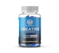 Creatine Gummies 5000mg (5G) for Men & Women - 90 Chewable Creatine Monohydrate Gummies Strawberry Flavoured | Pre Workout Gym Supplement| Muscle Boost| 3 Per Day - Vegan & Halal (1X)