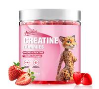 Creatine Gummies 5000mg Creatine Monohydrate with 1000mg Collagen (1 Month Supply) for Men & Women, Vegan & Sugar-Free, Easy Pre/Post Workout Gym Support for Performance and Muscle Power (120 Count)
