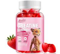 Creatine Gummies 5000mg Creatine Monohydrate with 1000mg Collagen (1 Month Supply) for Men & Women, Vegan & Sugar-Free, Easy Pre/Post Workout Gym Support for Performance and Muscle Power (60 Count)