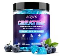 Creatine Gummies 8500 MG Complex, Creatine Monohydrate Gummies with B12 & L-Taurine for Muscle Growth, Strength & Energy Support, Sugar-Free, Pre-Workout Gummies for Men & Women, Blueberry 120 Count