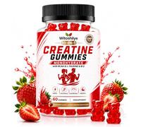 Creatine Gummies, Creatine Monohydrate Powder & TabIets Alternative, Pre/Post Workout Gym Support for Muscle Strength & Recovery with BCAAs & L-Theanine, for Men & Women, Vegan & Non-GMO & Sugar-Free