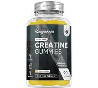 Creatine Gummies for Men & Women - 90 Chewable Creatine Monohydrate Gummies - 1 Month Supply - Natural Lemon Flavoured - Non-GMO & Gluten-Free - Vegan-Friendly & Sugar-Free Supplement