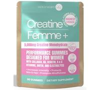 Creatine Gummies for Women - 5g Creatine Monohydrate per Serving | Build Strength, Glute Gains & Lean Muscle | with Collagen, Biotin & Hyaluronic Acid | Vegan, Sugar-Free. 90 Gummies