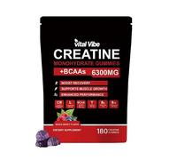 Creatine Gummies for Women, Creatine Gummies 5000mg Creatine Monohydrate with 1000mg BCAAs, Muscle & Strength, No Bloat, Mixed Berry, Recovery & Cognitive Support, Travel Friendly