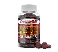 Creatine MAX 90 Gummies 5000mg Creatine Monohydrate, 1000mg BCAAs per Serving - Chewable Vegan Sugar Free Gummies, Mixed
