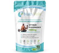 Creatine Monohydrate 1000mg | 90 Capsules | Supports Muscle Strength, Recovery, Power & Explosive Performance | Enhances Energy, Endurance & Training Intensity | High Strength | UK Made | by NutriVolv