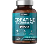 Creatine Monohydrate 3000mg | 120 Creatine Tablets | High Strength | Pre and Post Workout Supplement for Men and Women | Suitable for Vegetarians and Vegans | by Horbaach