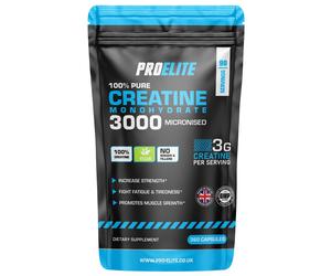 CREATINE MONOHYDRATE 3000MG 360 CAPSULES - MUSCLE GROWTH, STRENGTH AND GAINS