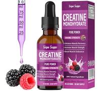 Creatine Monohydrate Drops 60ml - Liquid Alternative to Creatine Monohydrate Powder, Ideal for Gym Performance, Bulk Creatine Formula, Supports Muscle Growth, Recovery, and Energy - Berry Flavour