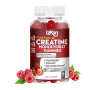 Creatine Monohydrate Gummies 4000mg for Men & Women - 60 Chewable Creatine Gummies Strawberry Flavoured Creatine | Pre Workout Gym Supplement| Vegan | (1 Months Supply) (1)