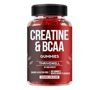 Creatine Monohydrate Gummies 5000mg with 1000mg BCAAs | Vegan & Sugar Free | 90 Premium Gummis | Mixed Berry Flavour | Health Candy Supplement