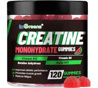 Creatine Monohydrate Gummies 6000mg for Men & Women, Potent Creatine Supplement, Chewables Creatine for Energy Boost, Increase Strength and Build Muscle, Gluten-Free, Sugar Free,120 Count