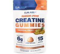 Creatine Monohydrate Gummies 6000mg | Sugar-Free Creatine Gummies | 60 Gummies | Tropical Flavour | Natural Flavours & Colours | Stevia Sweetened | Low Calorie | No Powders or Tablets