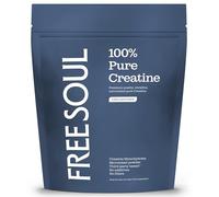 Creatine Monohydrate Powder | 100% Pure Micronised Creatine Monohydrate | Easily Dissolves | Unflavoured | Vegan | Lab-Tested | 60 Servings | Free Soul