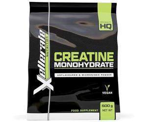 Creatine Monohydrate Powder Micronised 500g - 5+ Month Supply - Finest Grade, Pure & Unflavoured - Scoop Included - Made in the UK - Xellerate Nutrition