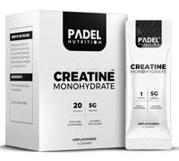 Creatine Monohydrate Sachets (20 x 5g) | Proven to Improve Physical Performance | Unflavoured Micronised Creatine Monohydrate, 5g Sachets, No Fillers or Additives - Made in The UK by Padel Nutrition