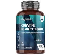 Creatine Monohydrate Tablets - 270 Unflavoured Creatine Tablets - Vegan & Keto-Friendly - 3 Months Supply - Non-GMO & Magnesium Stearete-Free - for Men & Women