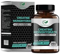 Creatine Monohydrate Tablets 3000mg - 360 Creatine Tabs, Gym Energy Supplement for Men & Women, Non-GMO, Gluten Free, Vegan Tablets - Keto Unflavoured, Tabs for Performance & Muscle Power