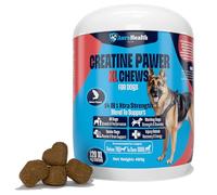 CREATINE PAWER 120 XL Chews up to 4-month supply for Working, Senior, & Injured Dogs 14-in-1 XtraStrength: Creatine, L-Carnitine & Taurine. Muscles, Performance, Energy & Recovery, Salmon Flavour