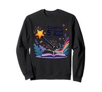 Creating 5th Grade Magic: Enchanting Education Journey Sweatshirt, Adult Unisex, Black, S