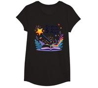 Creating 5th Grade Magic: Enchanting Education Journey T-Shirt, Girls, Black, Small