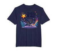 Creating 5th Grade Magic: Enchanting Education Journey T-Shirt, Men's Big and Tall, Navy, 2X Tall