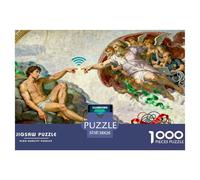 Creating Adam WIFI Signal Wooden Jigsaw Puzzle Waterproof 1000 Piece Puzzles for Adults Colourful Challenging Games