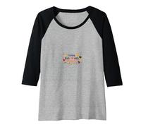 Creating First Grade Memories Raglan Baseball Tee, Women, Black/Athletic Heather, L