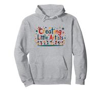 Creating Little Artists: Inspiring Young Creativity Pullover Hoodie, Adult Unisex, Heather Grey, M