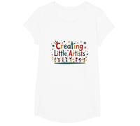 Creating Little Artists: Inspiring Young Creativity T-Shirt, Girls, White, Medium