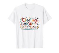 Creating Little Artists: Inspiring Young Creativity T-Shirt, Men, White, 6XL