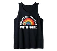 Creating Safe Place Daily with Pride LGBTQ+ Rainbow Tank Top